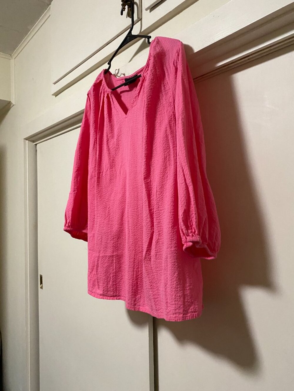 BEAUTIFUL PINK, LANE BRYANT, NWOT, 100% cotton, blouse, size 16